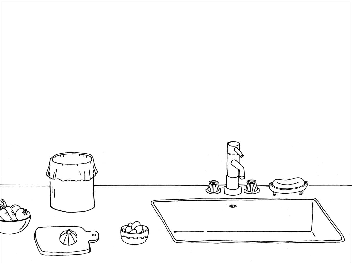 キッチンゴミPEホルダーの準備画像